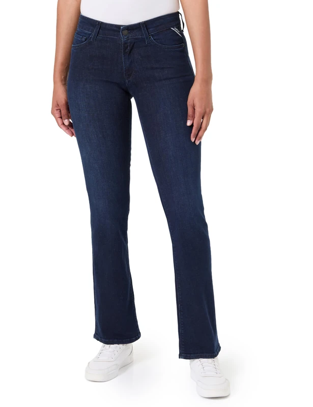 Replay New Luz Bootcut Women's Jeans, Dark Blue 007 (Blue), 27W/32L