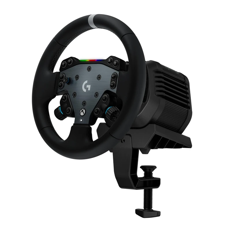 Logitech G RS50 System, 3-Piece Sim Racing Steering Wheel Setup - RS50 Wheel base with 8 Nm Direct Drive, RS Wheel Hub with 13 Buttons and RS Round Wheel 11-inch - For Xbox/PC - Black