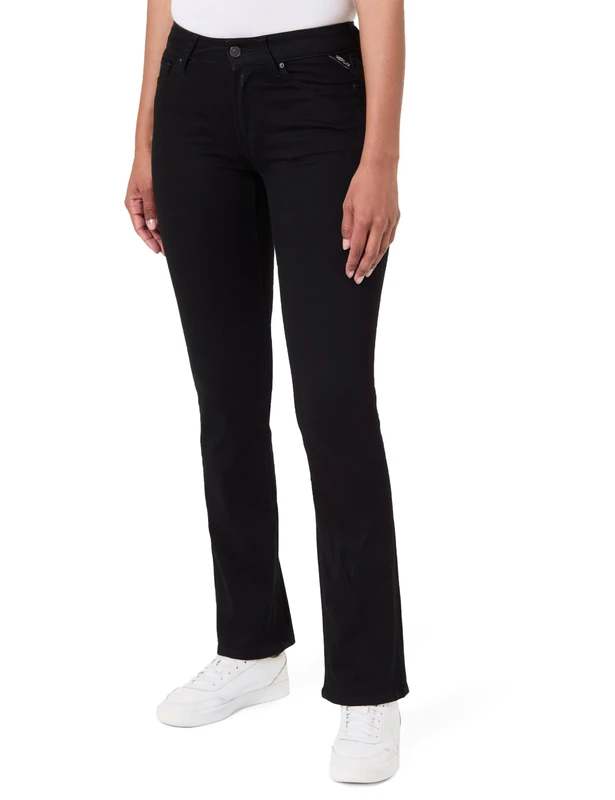 Replay Women's Jeans New Luz Bootcut, Black 098 (Black), 32W/30L