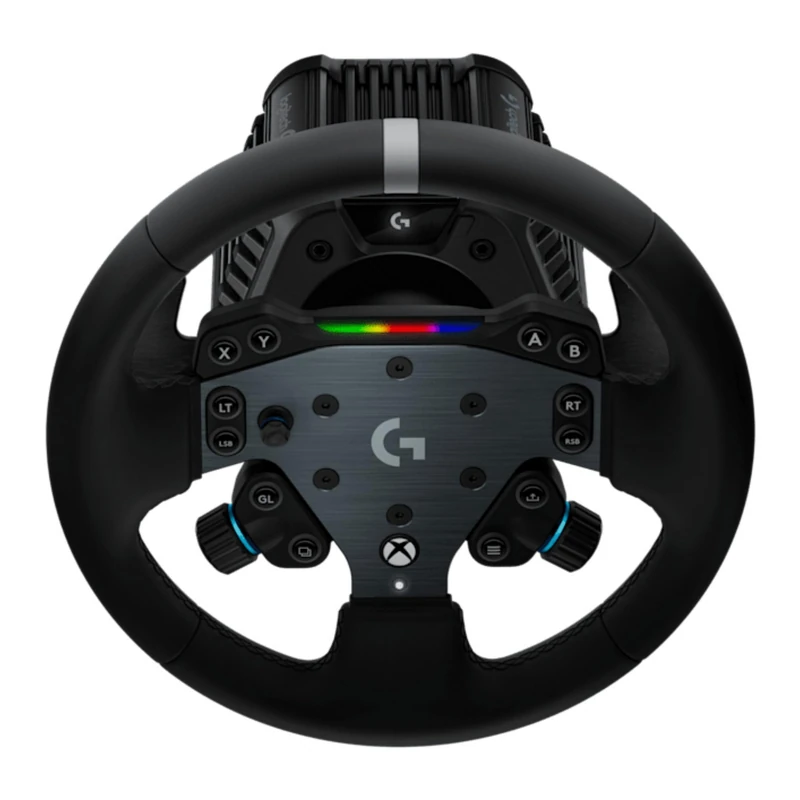 Logitech G RS50 System, 3-Piece Sim Racing Steering Wheel Setup - RS50 Wheel base with 8 Nm Direct Drive, RS Wheel Hub with 13 Buttons and RS Round Wheel 11-inch - For Xbox/PC