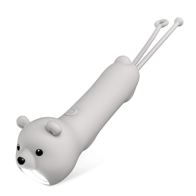 ZKLiLi Rechargeable Polar Bear Kid's Flashlight, A Fun Polar Bear Kid Flashlight Suitable for Camping and Outdoor Exploration, Dog Walking, Birthday Gift, 1 Pack Polar Bear