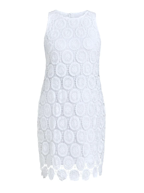 Gina Bacconi Giupure Lace Shift Dress, White, 12