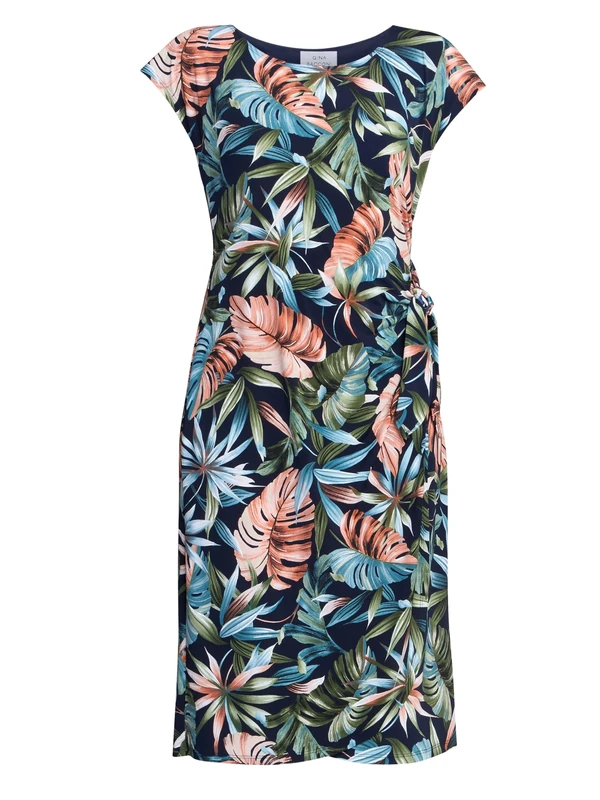 Gina Bacconi Women's Floral Print Dress Cocktail, Multi, 20