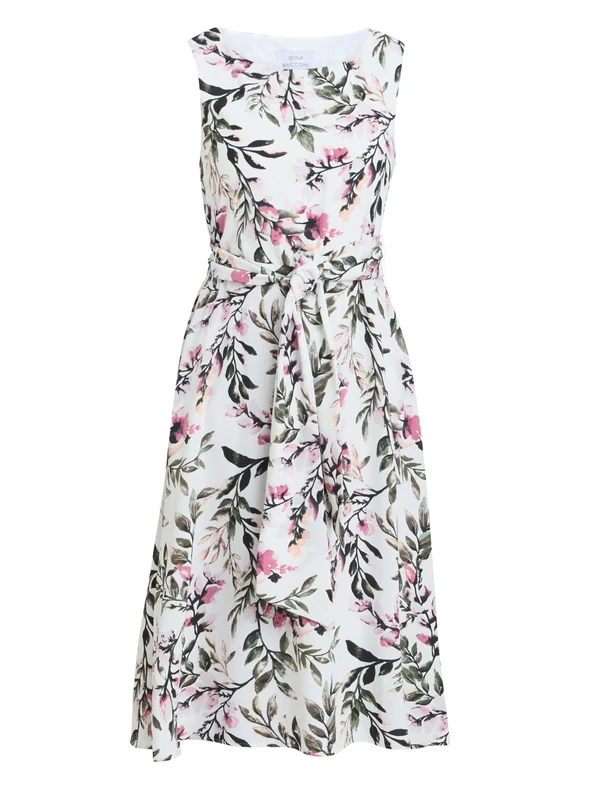 Gina Bacconi Floral Printed Dress, Multi, 10