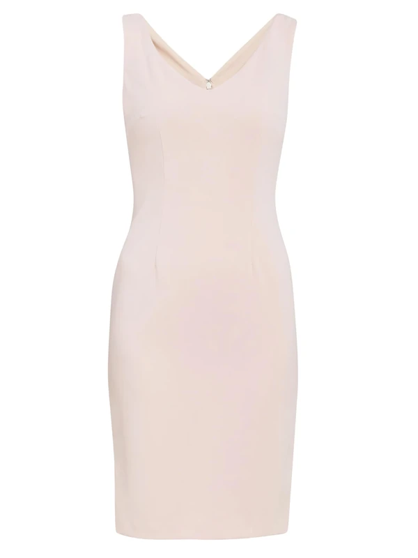 Gina Bacconi Crepe Shift Dress, Antique Rose, 12