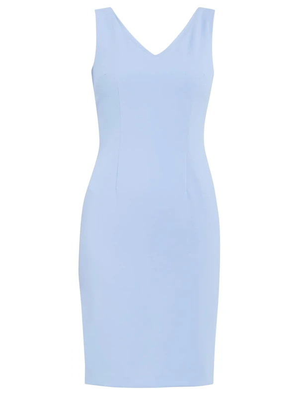Gina Bacconi Women's Crepe Shift Dress Cocktail, Nordic Blue, 20