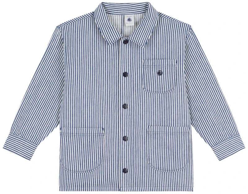 Petit Bateau A0f5o Day Clothing, Twilight/Marshmallow, 3 Years Child - Image 1