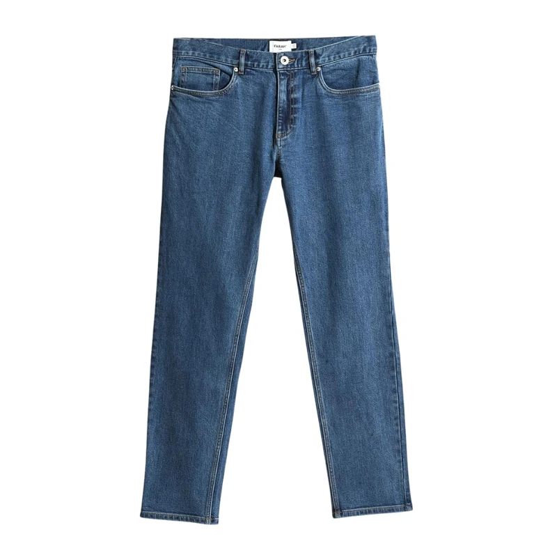 Farah Men's ELM STR Denim Washed Jeans, Worn Indigo, 34