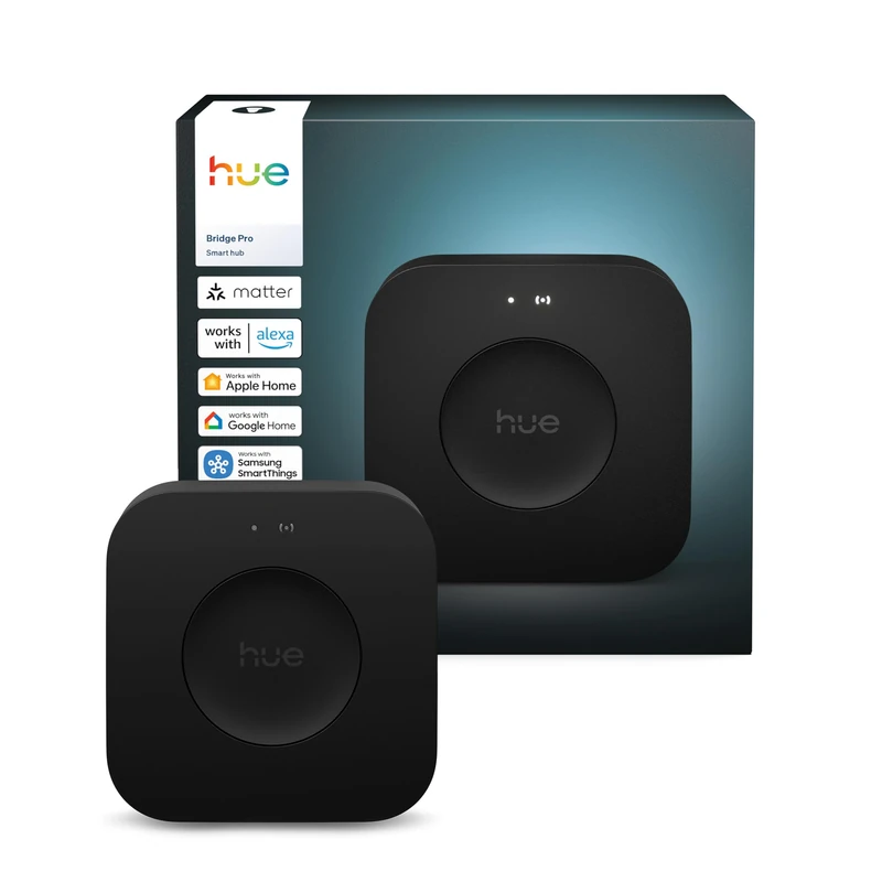 Philips Hue Bridge Pro, Smart Light Hub, Wireless, Advanced Encryption, Supports 150+ Bulbs and 50 Accessories, Works with Apple Home, Amazon Alexa, Google Assistant, Samsung SmartThings - Image 1