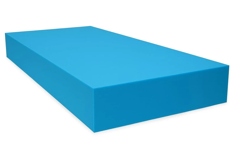 DREAMLAYER High Density Blue Firm Foam Sheet – Upholstery Foam for Sofa Seats, Bench Cushions, Campervans, Mattresses, Pet Beds & Crafts – Cut to Size – UK Made Quality (80" x 20" x 4")
