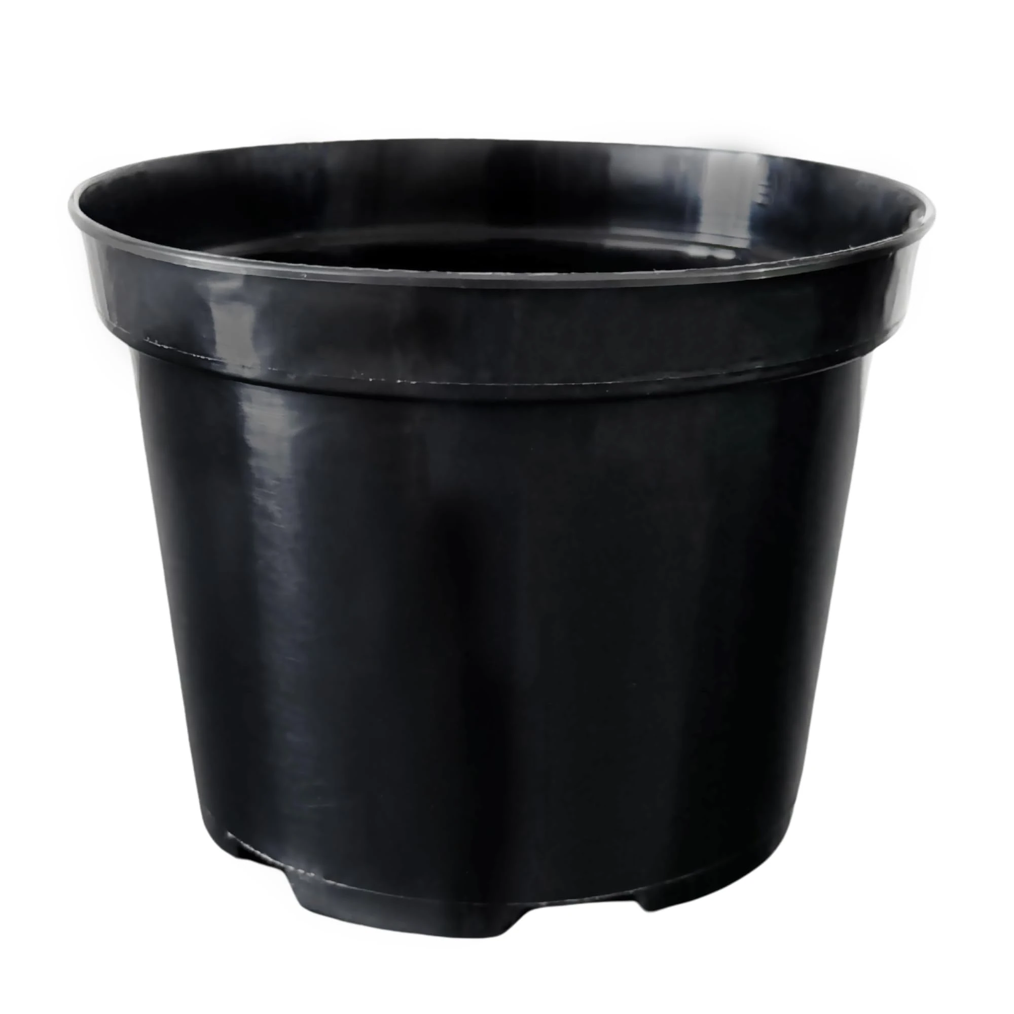 Growcery Round Black Plant Pots – Durable Plastic Nursery Pots for Indoor & Outdoor Gardening | Sizes: 1L, 3L, 5L, 7.5L, 10L, 15L, 20L, 25L | Ideal for All Plants (Round 5pcs, 7.5L)