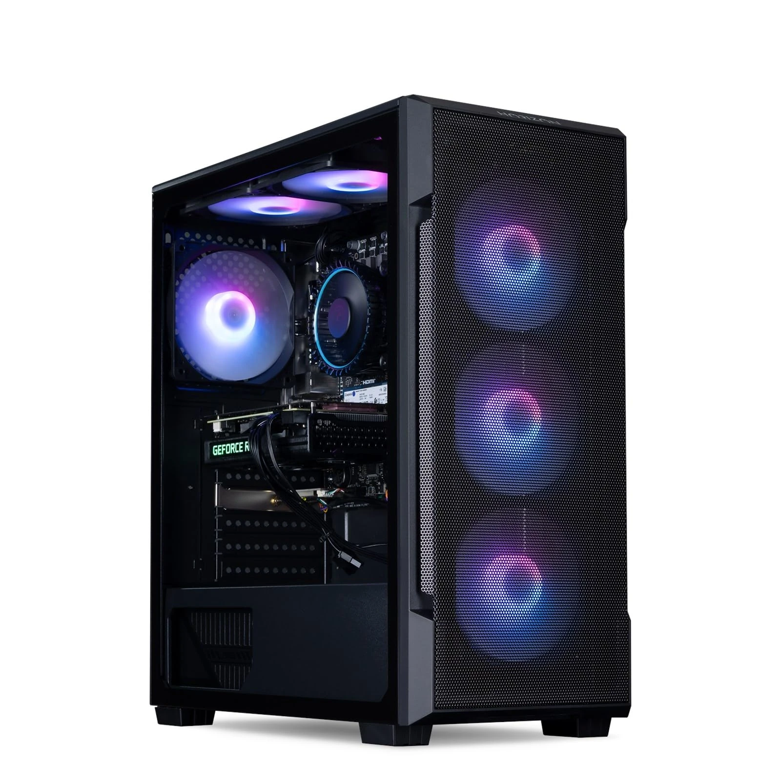 CCL HORIZON Gaming PC Tower - AMD Ryzen 5 8400F - RTX 5060 8GB GDDR7-32GB DDR5 RAM - 1TB NVMe SSD - 650W PSU - CrossFire ARGB Case - WiFi - VR Ready - Windows 11 - Black