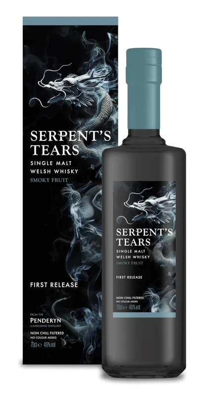 Penderyn Serpent's Tears, Limited Edition, Single Malt Whisky 70cl, 46% ABV, Crafted in Wales