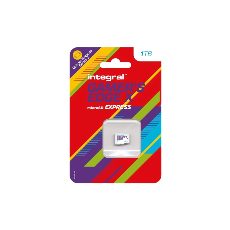 Integral 1TB Gamer's Edge X Micro SD Express Card for Nintendo Switch 2, up to 890MB/s Read, 810MB/s Write, 4K Video, A1, NVMe PCIe, High-Speed Gaming, Reduce Download Times, Ultra-fast Storage
