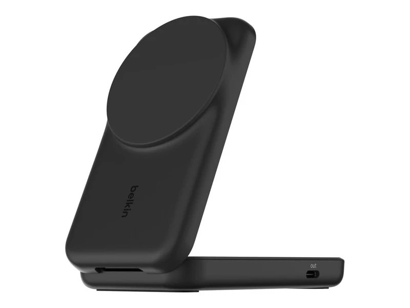Belkin Wireless Charger, Magnetic 2-in-1 Qi2 Charging Station 25W