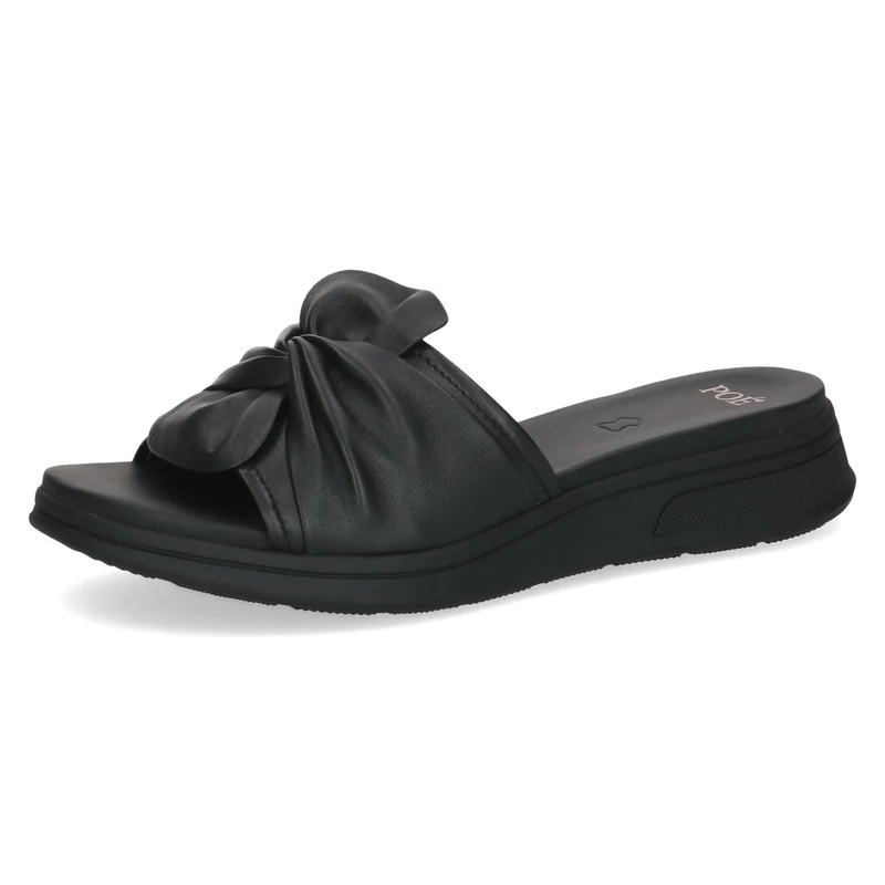 Caprice Women's Leather Sandal, Black (BLACK NAPPA), 6 UK