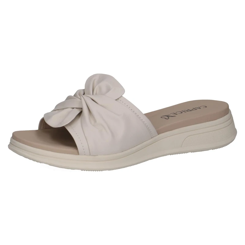 Caprice Women's Leather Sandal, White (OFFWHITE NAPPA), 4 UK