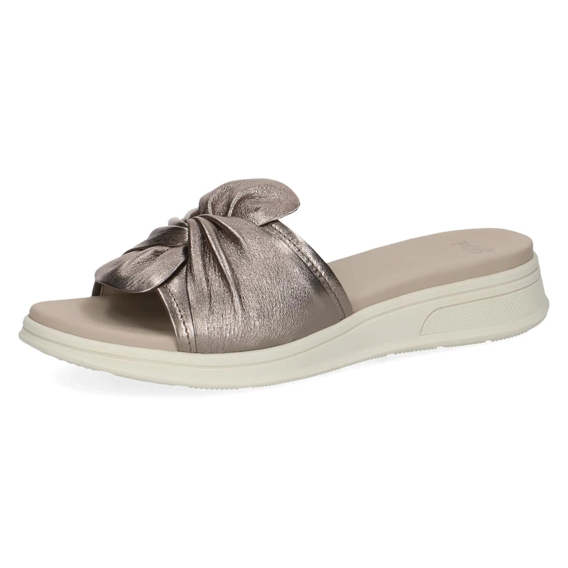 Caprice Women's Leather Sandal, Metallic (BROWN METALLIC), 4 UK