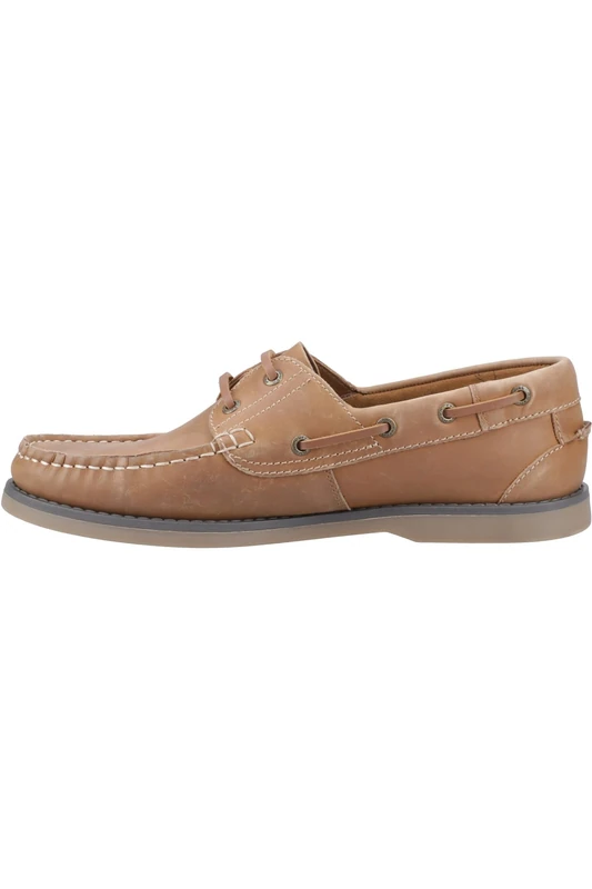 Hush Puppies Men's Wilson Boat Shoe, Tan, 11 UK