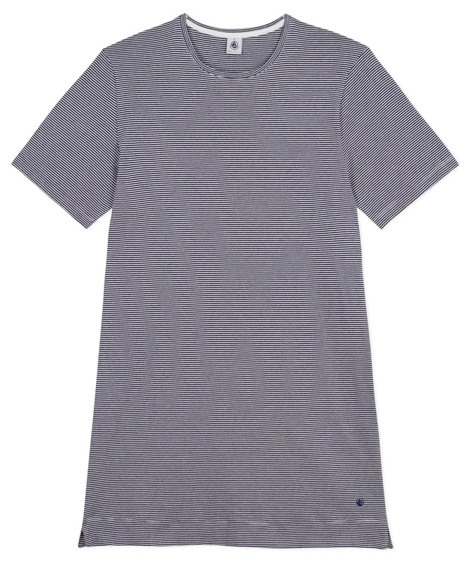 Petit Bateau Women's A0fwo Night Clothing, Smoking/Marshmallow, S