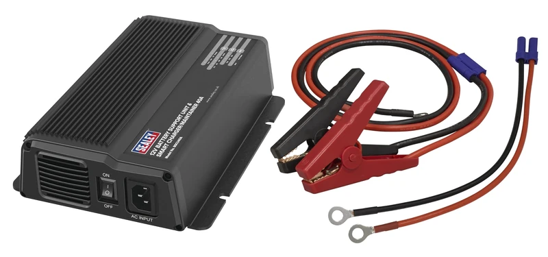 Sealey 12V Battery Support Unit & Smart Charger/Maintainer 40A– BSCU40A