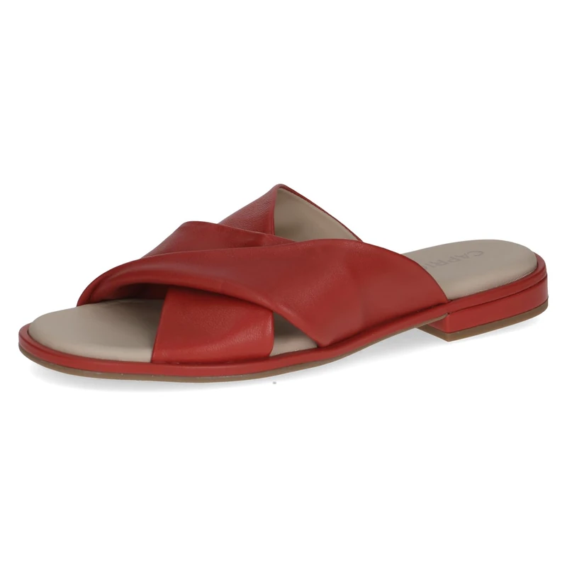 Caprice Women's Leather Sandal, Red (RED NAPPA), 6 UK