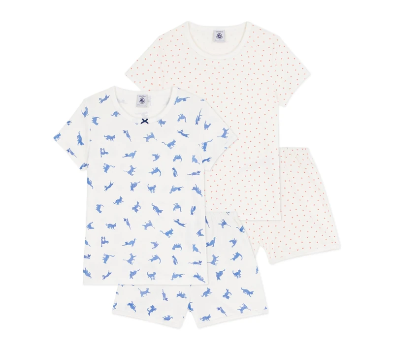 Set of Children's Printed Cotton Pyjamas Shorts - Image 1