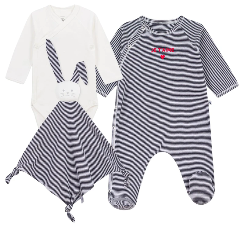 Striped Cotton Newborn Gift Set