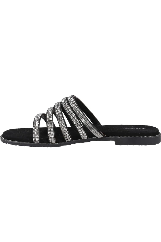 Hush Puppies Women's Paris Slide Sandal, Black, 3 UK
