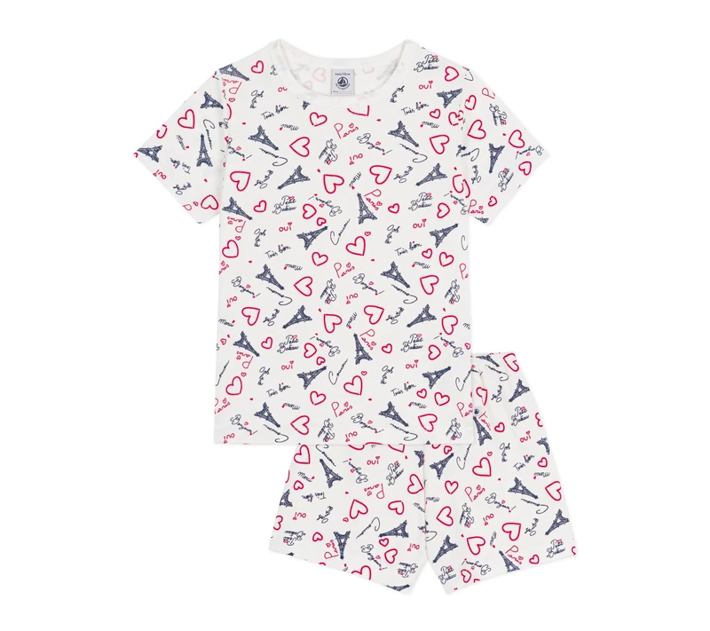 Children's Paris Printed Cotton Pyjamas