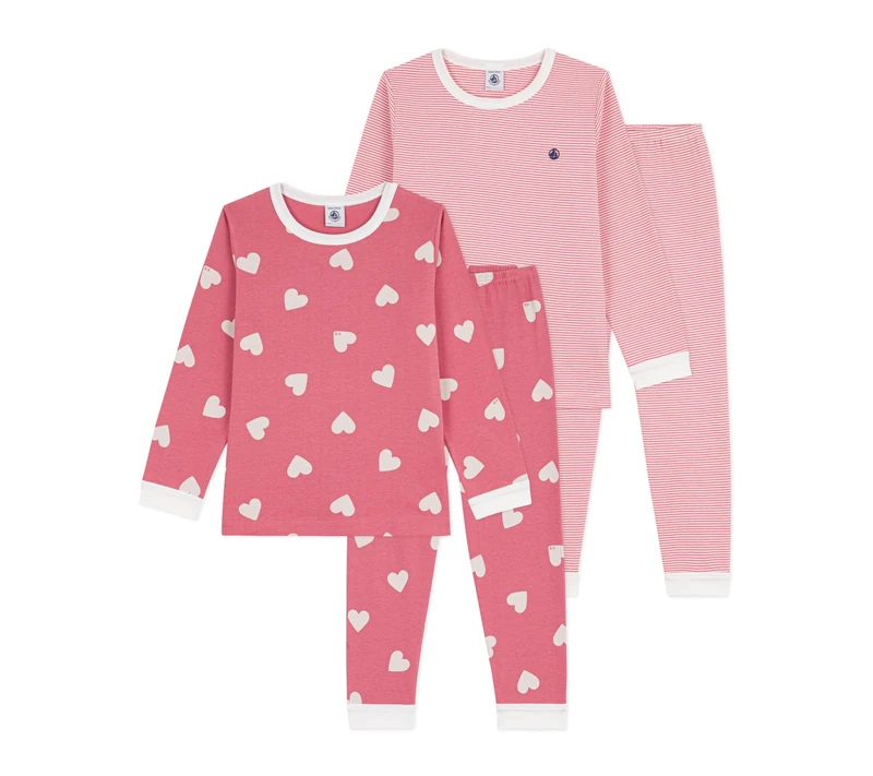Set of Children's Printed Cotton Pajamas