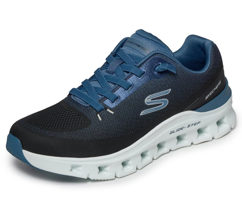 Skechers Men's Engineered Jacquard Knit Flat Gore Slip On Sneakers
