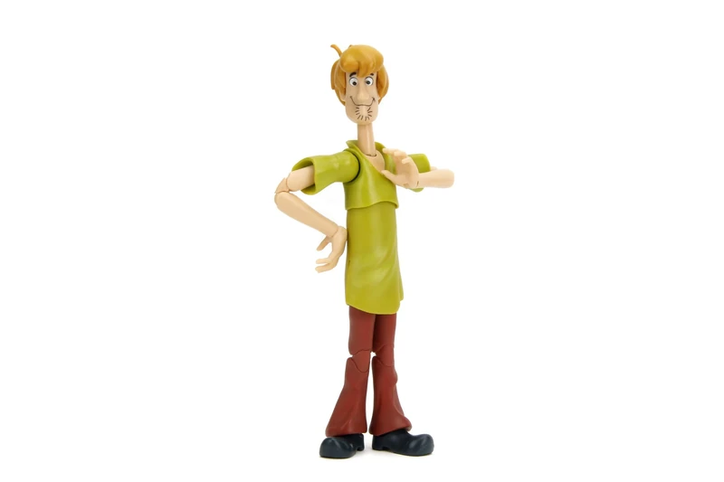 Jada Scooby-Doo! Wave 1 Shaggy Action Figure - 1:12 Deluxe Scale Toys - 6" Tall, Fully Articulated, Collector Packaging
