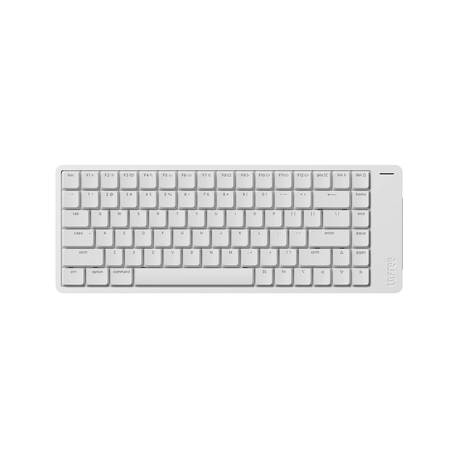 LOFREE Flow2 Low-Profile Mechanical Keyboard, Aluminum Alloy with Surfer Linear Switches, Rechargeable Wireless Keyboards with 3 Mode Connections for Windows, macOS (Silver, 84 Keys) US-Layout