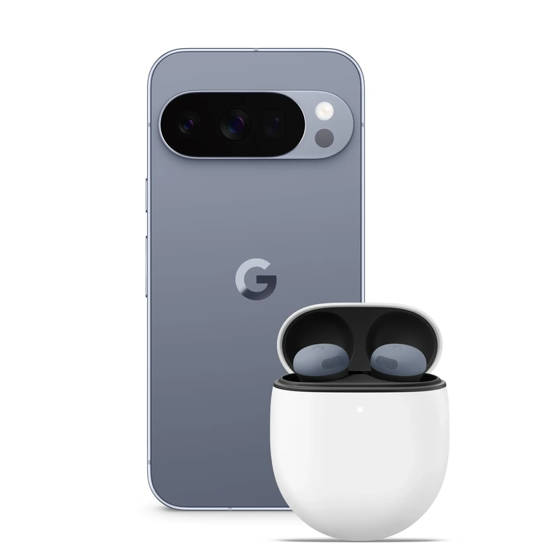 Google Pixel 10 Pro - Unlocked Android Smartphone with Gemini, Triple Rear Camera System, 24+ Hour Battery and 6.3" Super Actua Display - Moonstone, 256GB + Buds Pro 2