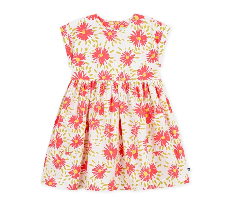Petit Bateau A0f4d DAY, Marshmallow/Multico, 10 Years for Girls