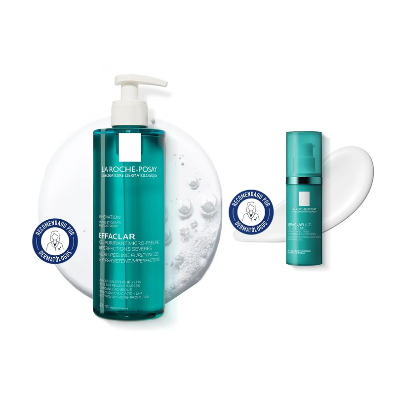 La Roche-Posay Effaclar Micro-Peeling Purifying Gel 400ml + Effaclar Gel Cream AZ 40ml