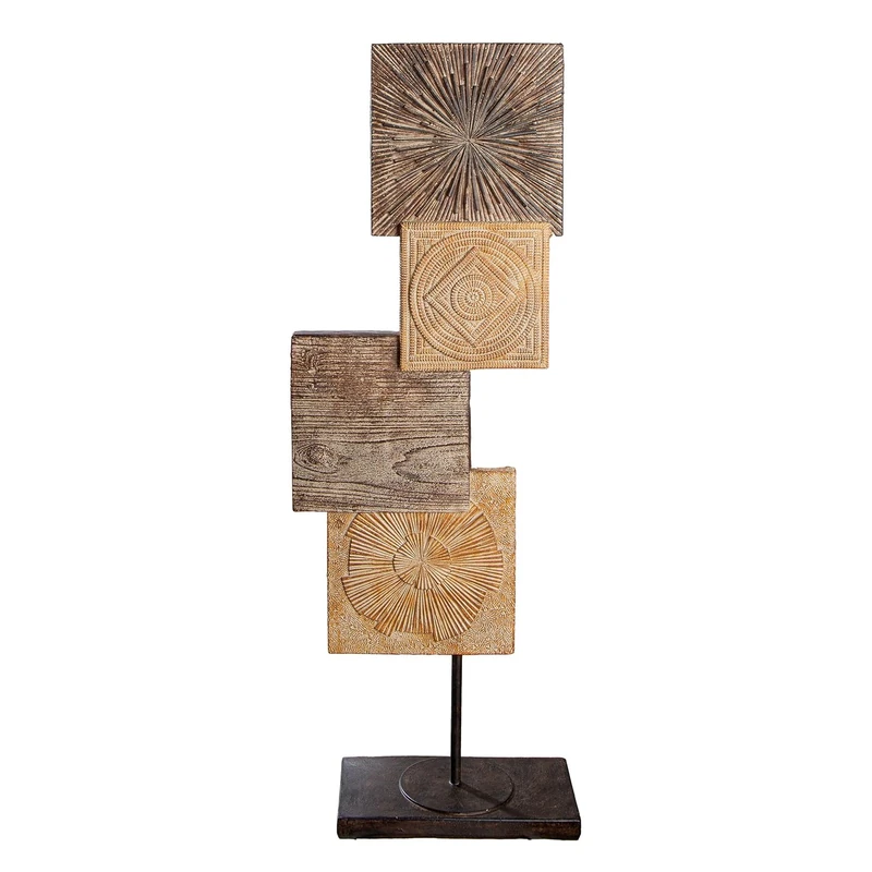 Casablanca modernes Design Decorative Sculpture, Resin, Natural, Höhe 69