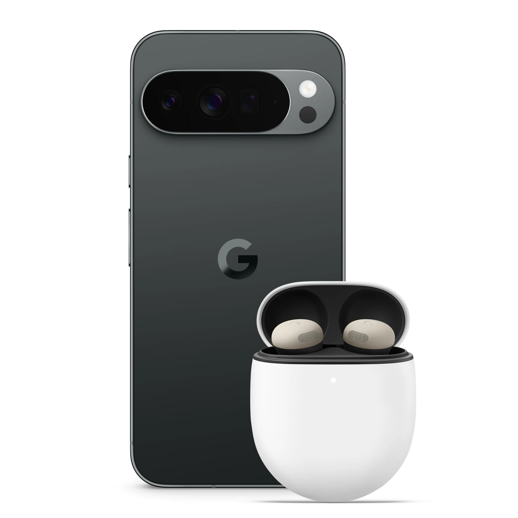 Google Pixel 10 Pro XL - Unlocked Android Smartphone with Gemini, Triple Rear Camera, 24+ Hour Battery and 6.8" Super Actua Display - Obsidian, 1TB + Buds Pro 2