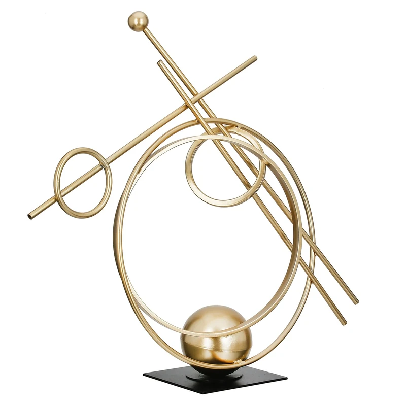 Casablanca modernes Design Decorative Sculpture, Metal, Gold-Coloured, Breite 48cm