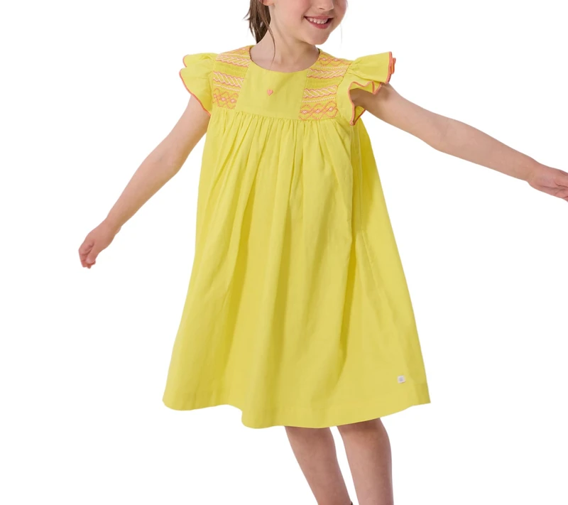 Petit Bateau Girl's A0ezx Daywear, Gold, 8 Years