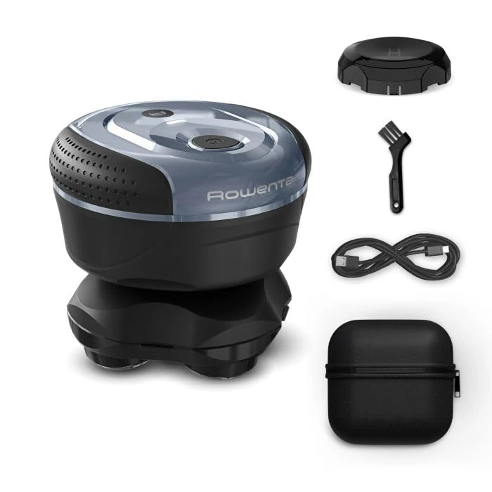 Rowenta GentleBald TN3110E0 Hair Razor with 5 Flexible Titanium Heads, Powerful Motor and GentleSkin Technology, 80 Minutes Autonomy with Travel Lock and Shockproof Case - Image 1