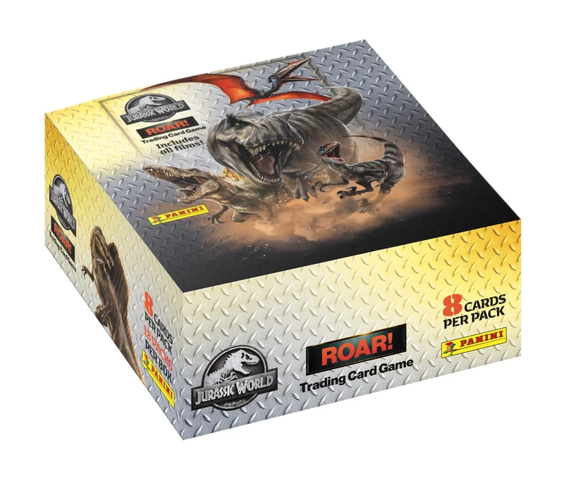 Panini Jurassic World 4 Trading Cards - 18 Sleeves Box - Image 1