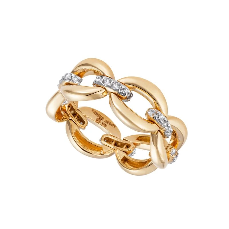 NADINE AYSOY, Catena Yellow Gold Petite Ring