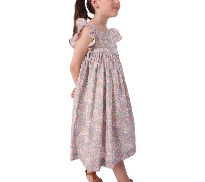 Petit Bateau Girl's A0fis Day Clothing, Spray/Multico, 10 Years