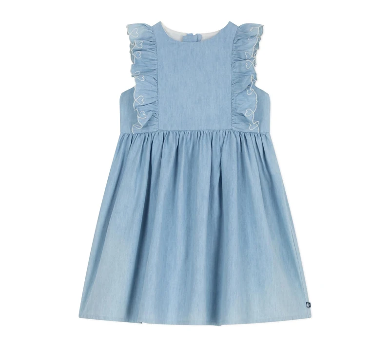 Petit Bateau A0fik Day Clothing, Blue, 6 Years for Girls and Girls