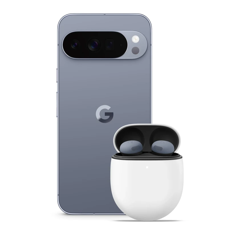 Google Pixel 10 Pro XL - Unlocked Android Smartphone with Gemini, Triple Rear Camera, 24+ Hour Battery and 6.8" Super Actua Display - Moonstone, 512GB + Buds Pro 2