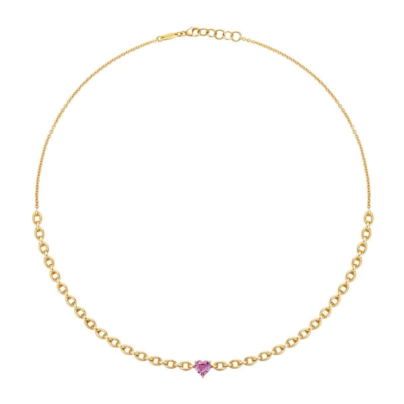 NADINE AYSOY, Catena Mini Petite Heart Necklace