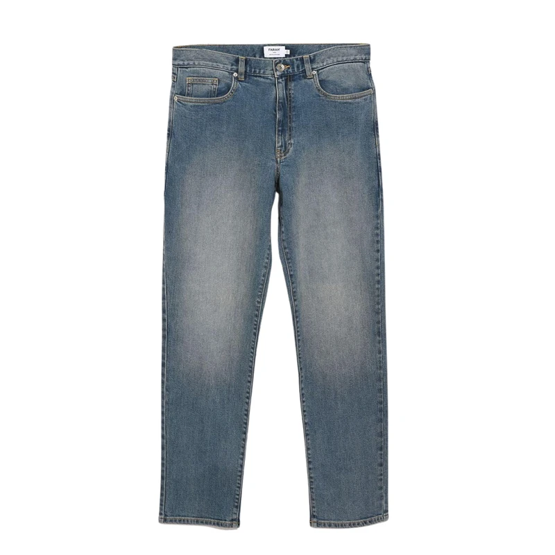 Farah Men's Norwood STR Denim WA Jeans, Light Blue Rinse, 34