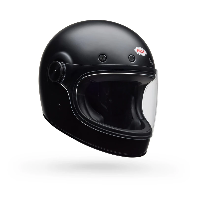 Bell Bullitt GT Solid ECE Helmet, Modern Evolution of Legendary Bell Bullitt, Tool-less Shield Removal, Ventilated, Adjustable Fit, On-Road Enthusiast, Color: Matte Black, Size: S